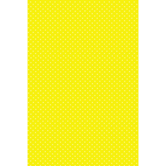 Sárga White Dots papír asztalterítő 120x180 cm