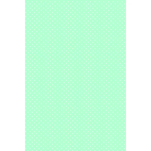 Menta zöld White Dots papír asztalterítő 120x180 cm