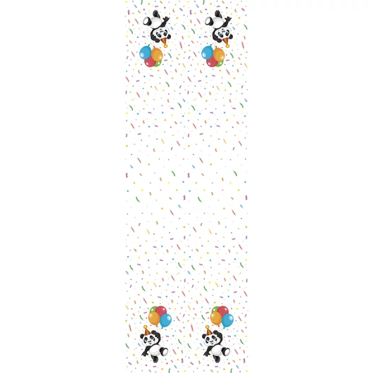 Állatos Funny Panda papír asztalterítő 120x180 cm