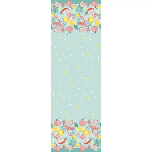 Gyümölcs Pastel Exotic papír asztalterítő 120x180 cm