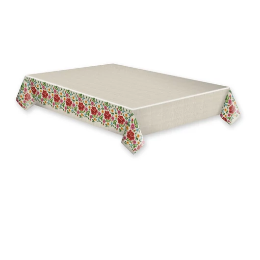 Hímzés Embroidery Folk papír asztalterítő 120x180 cm