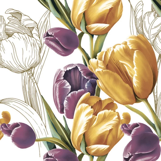 Tulipán Majestic szalvéta 20 db-os 33x33 cm