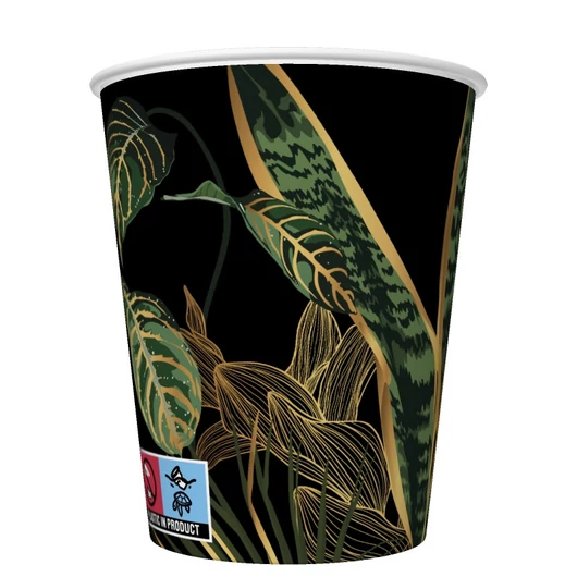 Levél Exotic papír pohár 8 db-os 250 ml