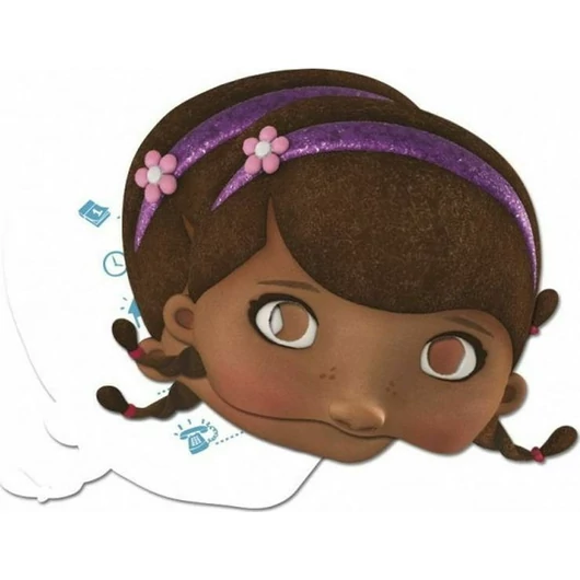 Disney Dr Plüssi Brown 2 az 1-ben meghívó és maszk 4 db-os