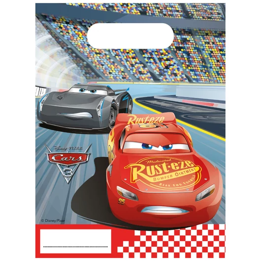 Disney Verdák Arena Race ajándéktasak, ajándékzacskó 6 db-os