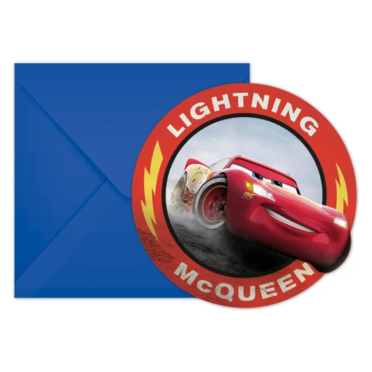 Disney Verdák Arena Race Party meghívó 6 db-os