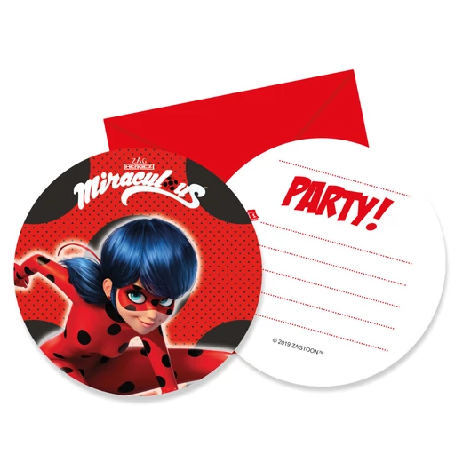 Katicabogár és Fekete macska kalandjai Hero meghívó 6 db-os