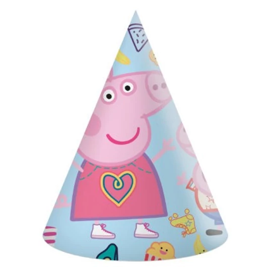 Peppa malac Messy Play parti kalap, csákó 6 db-os