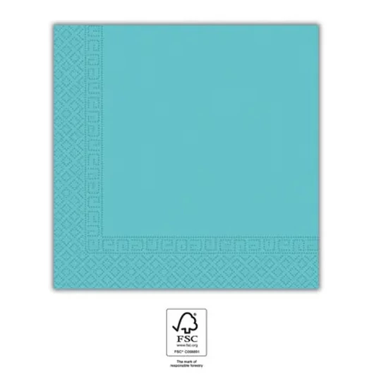 Kék Unicolour Light Blue szalvéta 20 db-os 33x33 cm FSC