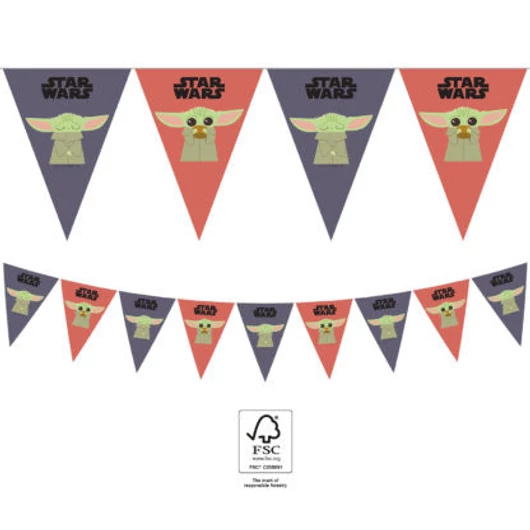 Star Wars The Mandalorian zászlófüzér FSC 2,3 m