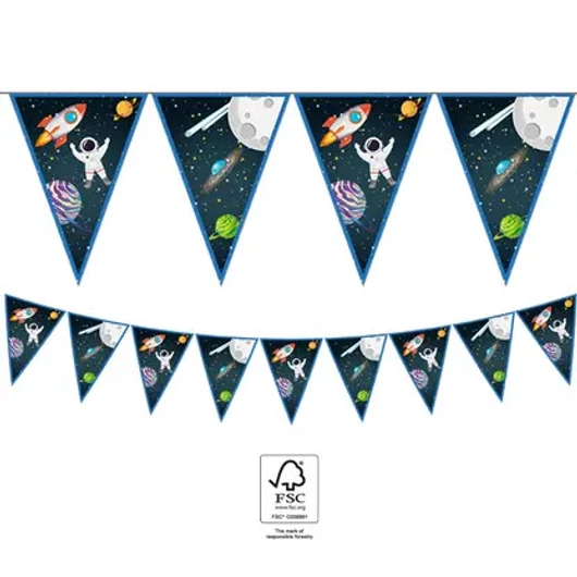 Űr Rocket Space zászlófüzér FSC 2,3 m