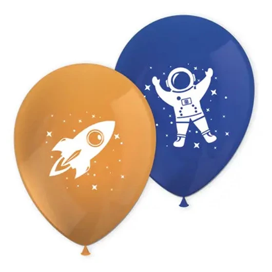 Űr Rocket Space léggömb, lufi 8 db-os