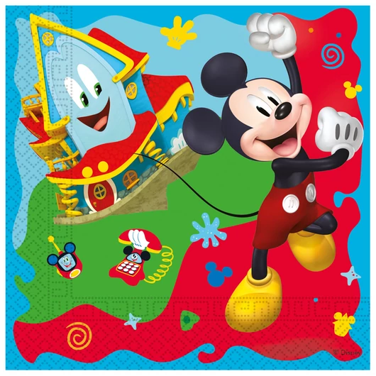 Disney Mickey Rock the House szalvéta 20 db-os 33x33 cm FSC