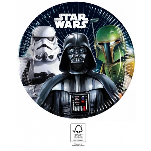 Star Wars Galaxy papírtányér 8 db-os 20 cm FSC