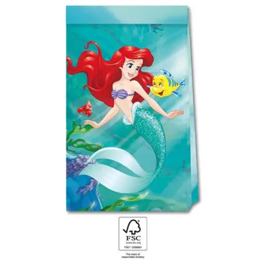 Disney Hercegnők, Ariel Curious papírzacskó 4 db-os FSC
