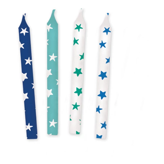 Happy Birthday Blue, Kék tortagyertya, gyertya szett 12 db-os