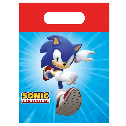 Sonic a sündisznó Sega papír ajándéktasak, ajándékzacskó 4 db-os