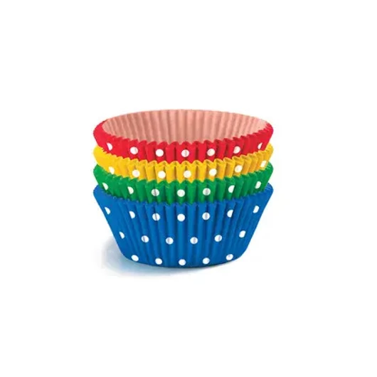 Színes Dots mini muffin papír 40 db-os