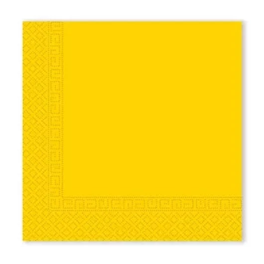 Sárga Unicolour Light Yellow szalvéta 20 db-os 33x33 cm FSC