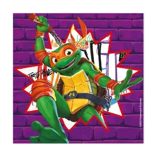 Tini Nindzsa Teknőcök Purple szalvéta 20 db-os 33x33 cm FSC