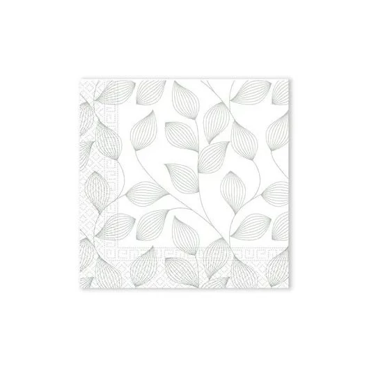 Levél Grey szalvéta 20 db-os 33x33 cm FSC