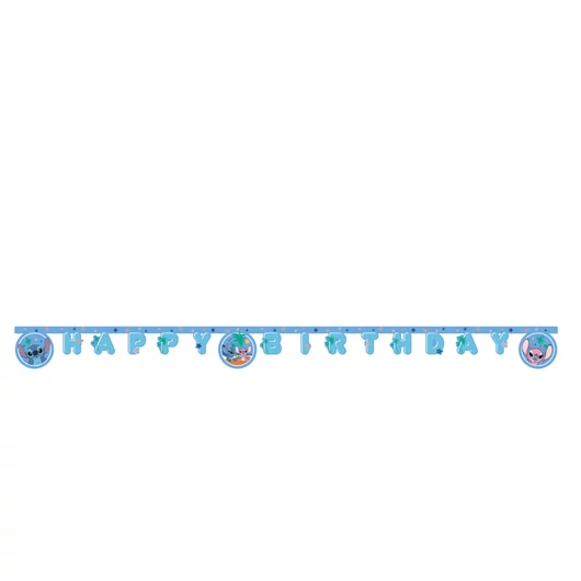 Disney Lilo és Stitch, A csillagkutya Angel Happy Birthday felirat FSC 2 m