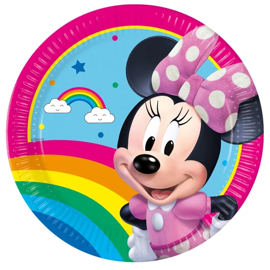 Disney Minnie Makes Me Smile papírtányér 8 db-os 20 cm FSC