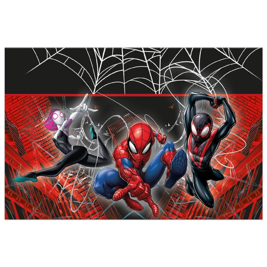 Pókember World of Webs műanyag asztalterítő 120x180 cm