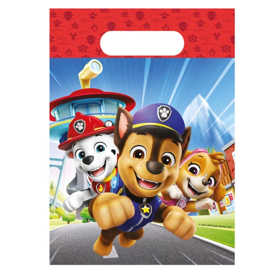 Mancs Őrjárat Rescue Heroes műanyag ajándéktasak, ajándékzacskó 6 db-os