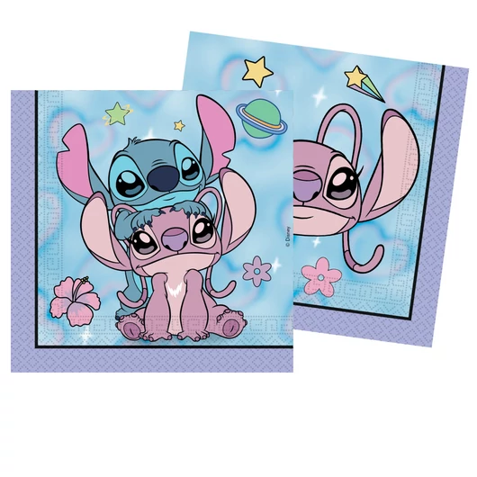 Disney Lilo és Stitch, A csillagkutya Angel Cute szalvéta 20 db-os 33x33 cm FSC