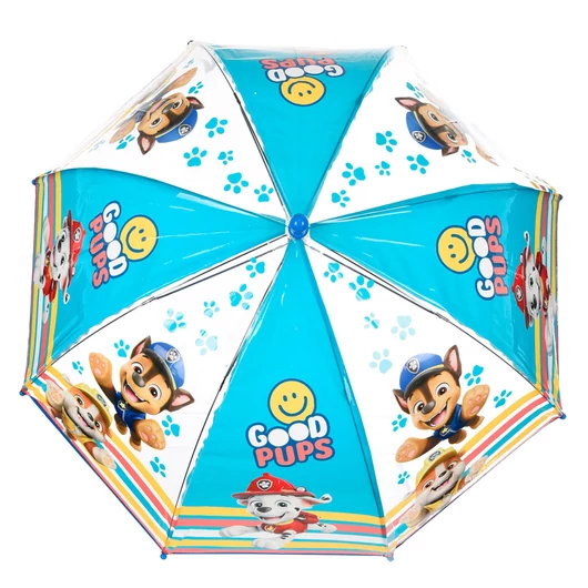 Mancs Őrjárat Good Pups gyerek átlátszó esernyő Ø72 cm