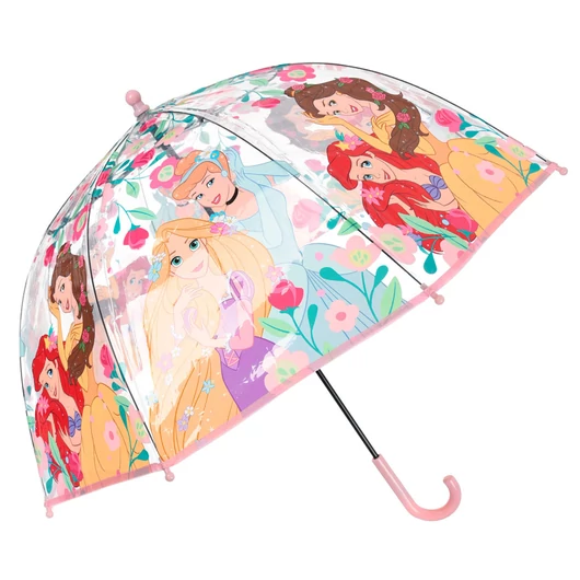 Disney Hercegnők Fairytale gyerek átlátszó esernyő Ø72 cm