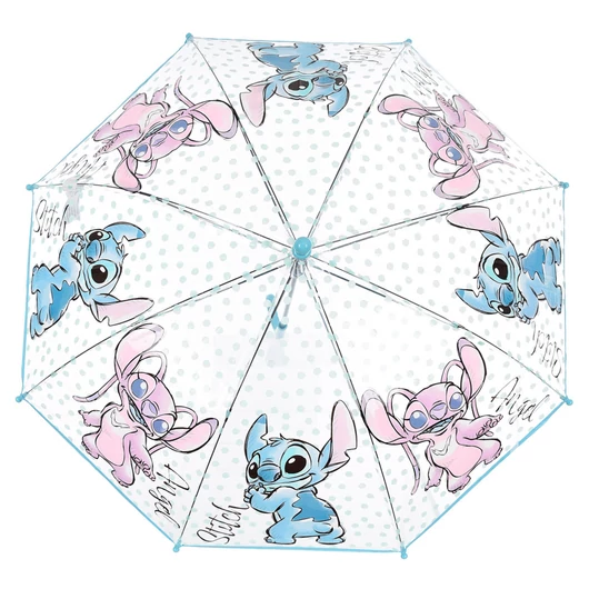 Disney Lilo és Stitch, A csillagkutya Angel gyerek átlátszó esernyő Ø72 cm