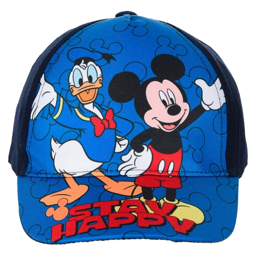 Disney Mickey Stay Happy Blue gyerek baseball sapka 52 cm