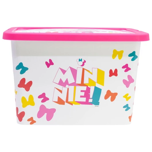 Disney Minnie Edgy Bows műanyag tároló doboz 7 L