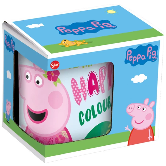 Peppa malac Pink porcelán bögre 235 ml (8 oz) Díszdobozban