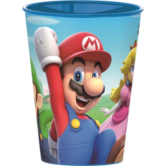 Super Mario Mushroom Kingdom műanyag pohár 260 ml