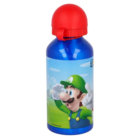 Super Mario Mushroom Kingdom alumínium kulacs ivókupakkal 400 ml