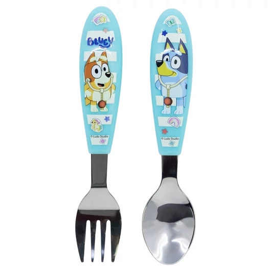 Bluey Yummy fém ergo evőeszköz készlet - 2 darabos