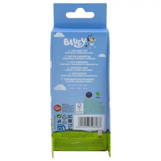 Bluey Yummy fém ergo evőeszköz készlet - 2 darabos