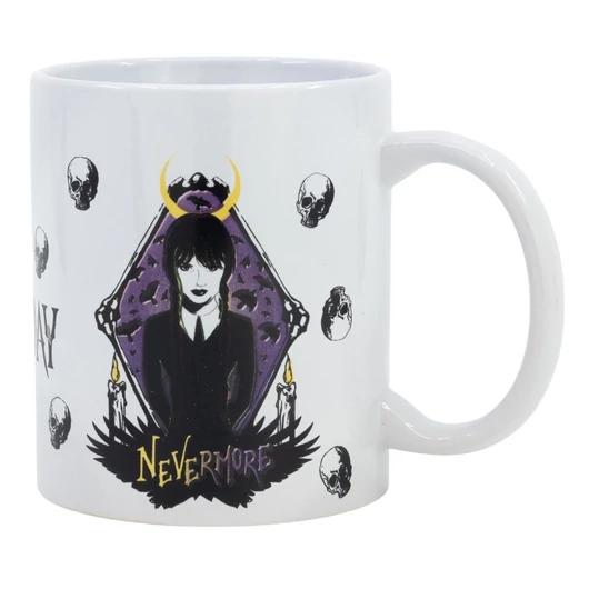 Wednesday Nevermore porcelán bögre 325 ml (11 oz) Díszdobozban