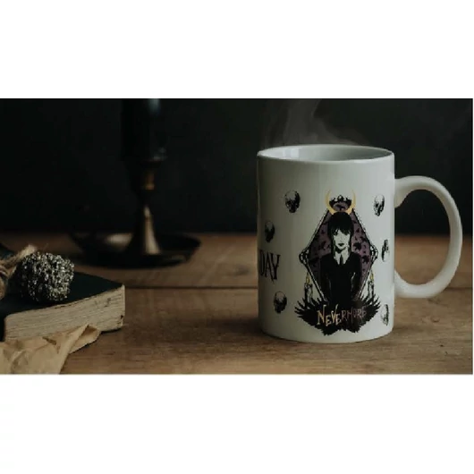 Wednesday Nevermore porcelán bögre 325 ml (11 oz) Díszdobozban