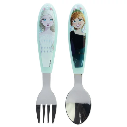 Disney Jégvarázs Snowy Tale fém ergo evőeszköz készlet - 2 darabos