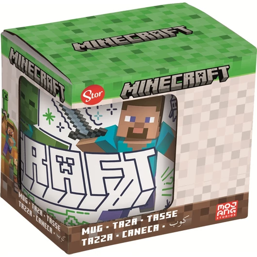 Minecraft Explore More porcelán bögre 235 ml (8 oz) Díszdobozban
