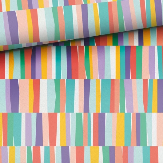 Prémium mintás futter, Színes csíkok  1,70 x 0,50 m