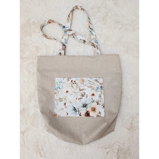 Prémium mintás pamutvászon, Bohém virágok