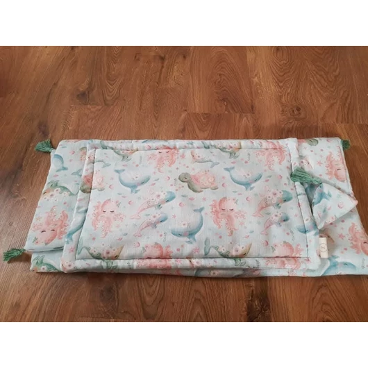 Prémium mintás bambusz pelenka, muszlin anyag, Édes tengeri állatok