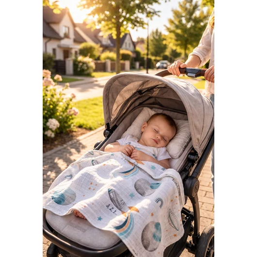 Prémium mintás bambusz pelenka, muszlin anyag, Kilövés