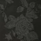 Jacquard 313 virágmintás brokát szövet, fekete