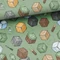 Prémium mintás pamutvászon, Minecraft világ